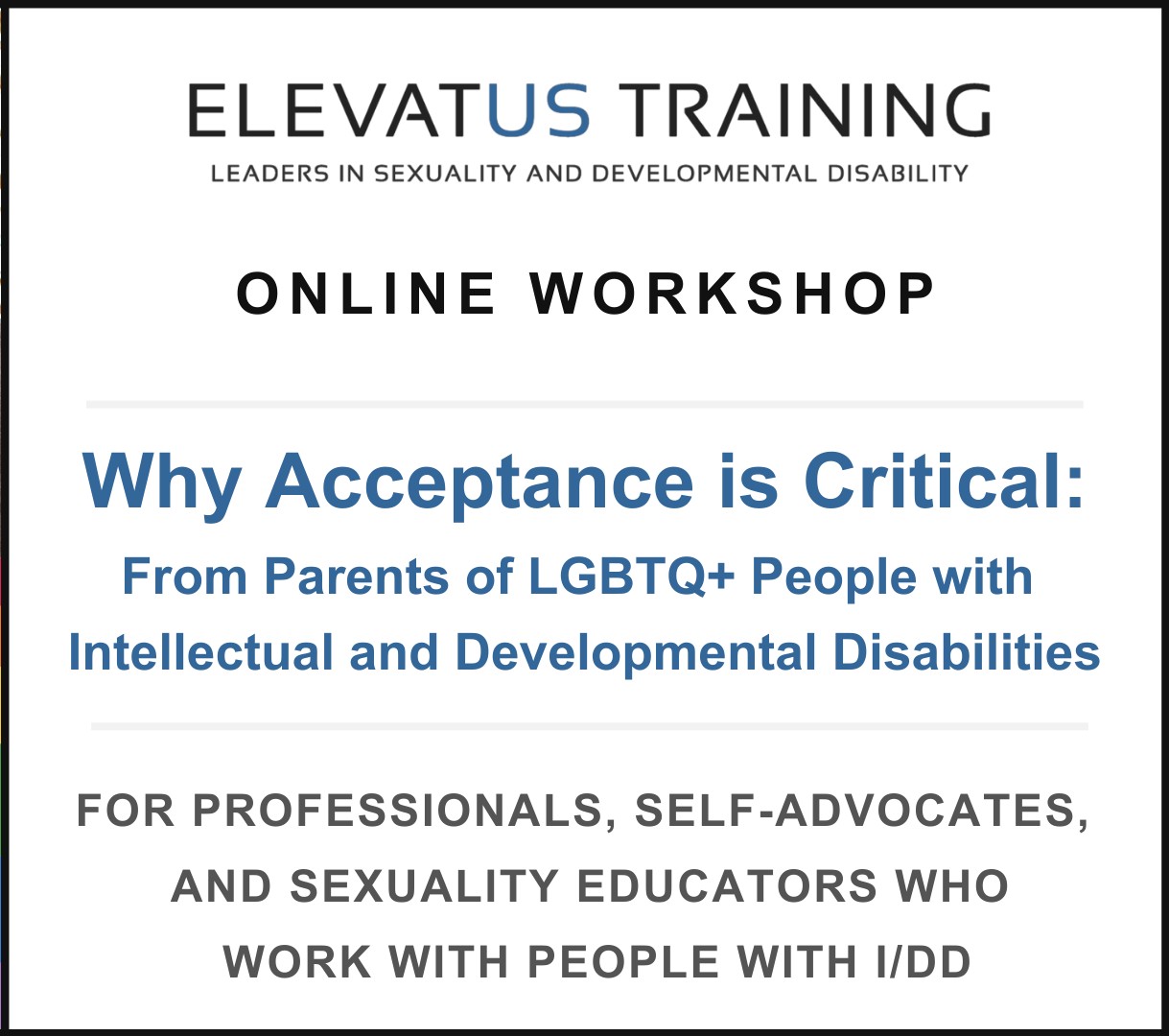 Banner for "Why Acceptance is Critical"